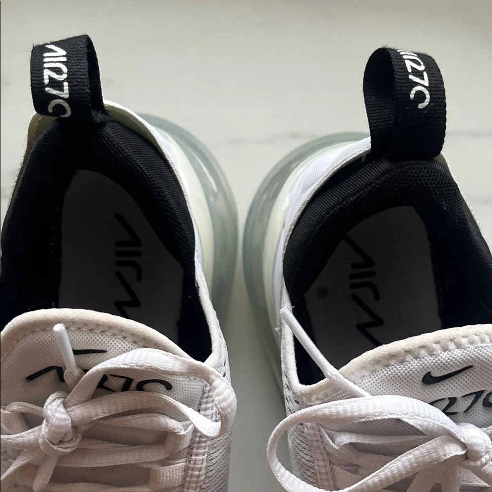 Nike White & Black Air Max 270 Running Shoes - Picture 8 of 13